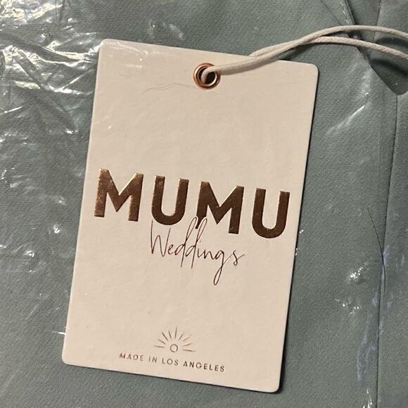 Show Me Your Mumu Morgan Gown in Silver Sage Stretch Crepe, Size 1X. NWT! - Picture 10 of 12